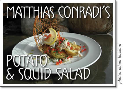 matthias conradi's potato salad with squid