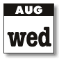 august - wednesdays