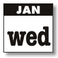 january - wednesdays