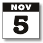 november 5, 2011 - march 31, 2012